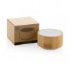 Enceinte Bluetooth Lumineuse En Bambou Certifié 3W ROUND Blanche Avec Boîte Carton Certifié Enceinte Bluetooth Lumineuse En Bambou Certifié 3W ROUND Blanche Avec Boîte Carton Certifié