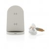 Support Sans Fil Double Bobine En Plastique Recyclé 15W BONO Blanc De Face Support Sans Fil Double Bobine En Plastique Recyclé 15W BONO Blanc De Face
