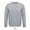 Sweat Shirt En Coton Biologique Et Polyester Recyclé 280g COMET Gris Chiné