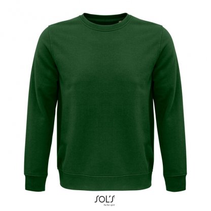 Sweat Shirt En Coton Biologique Et Polyester Recyclé 280g COMET Vert Bouteille