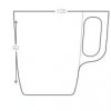 Mug En Verre Trempé Teinté Métal 250ml Dimensions
