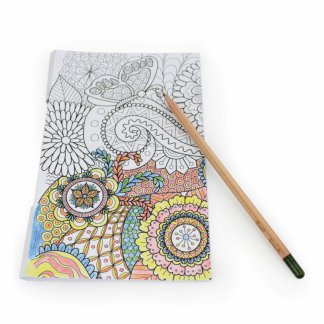 Crayon à graines mine multicolore avec carte coloriage personnalisable - COLORS+