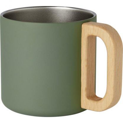 Mug Double Paroi En Acier Inoxydable Recyclé 360ml BJORN Vert