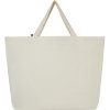 Sac Shopping Avec Soufflet En Tissu Recyclé 200g 43,5x38x18cm CANNES Dos