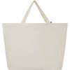 Sac Shopping Avec Soufflet En Tissu Recyclé 200g 43,5x38x18cm CANNES Face