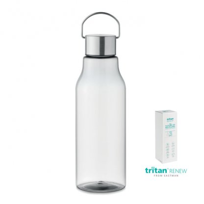 Bouteille En Tritan Recyclé Et Inox 800ml SOUND Transparent Blanc