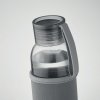 Bouteille En Verre Recyclé Avec Housse Néoprène 500ml Gris Bouchon Bouteille En Verre Recyclé Avec Housse Néoprène 500ml Gris Bouchon