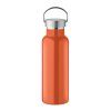 Bouteille Isotherme En Inox Recyclé 500ml FLORENCE Bouteille Orange De Face