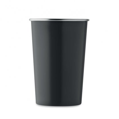 Gobelet Réutilisable En Inox Recyclé 300ml FJARD Noir à Plat