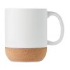 Mug En Céramique Mate Et Liège 300ml MATT Blanc