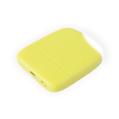 Batterie Externe Avec Lumière Tactile En Plastique Recyclé 5000mAh ICE P Jaune
