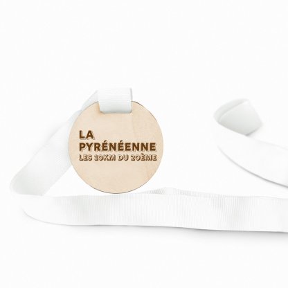 Médaille En Bois De Hêtre Certifié MEDAILLOBOIS La Pyreneenne