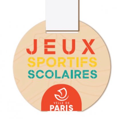 Médaille En Bois De Peuplier Avec 3 Graines De Tournesol SUNRISE Jeux Sportifs Scolaires