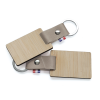 Porte Clés En Cuir Végétal Et Bambou VEGEBAMB Recto Verso