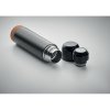 Bouteille Isotherme En Inox Recyclé Et Liège 500ml AVENTUR Noir Double Bouchon Bouteille Isotherme En Inox Recyclé Et Liège 500ml AVENTUR Noir Double Bouchon