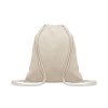 Gym Bag En Coton Recyclé 140g MUJIKA Beige Cordon Gym Bag En Coton Recyclé 140g MUJIKA Beige Cordon