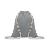 Gym Bag En Coton Recyclé 140g MUJIKA Gris Cordon Gym Bag En Coton Recyclé 140g MUJIKA Gris Cordon