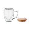 Mug Double Paroi En Verre Et Bambou 300ml TIRAL Verre Et Bambou