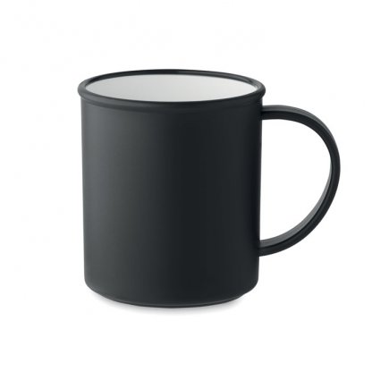 Mug En Plastique Recyclé 300ml ALAS Noir