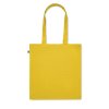 Sac Shopping Avec Soufflet En Coton Bio 220g 38x9x42cm BENTE Jaune Avec Anses Copie