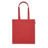 Sac Shopping Avec Soufflet En Coton Bio 220g 38x9x42cm BENTE Rouge Arrière