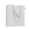 Sac Shopping Avec Soufflet En Coton Bio 220g 38x9x42cm BENTE Soufflet Blanc