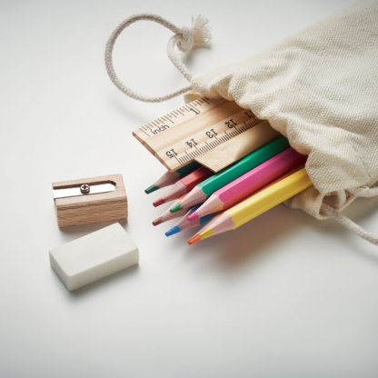 Set De Dessin En Bois, En Coton Et En Papier Recyclé FUNDRAW Crayon Couleur