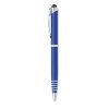 Stylet Stylo 2 En 1 En Aluminium Recyclé FLORINA Bleu Côté