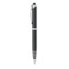 Stylet Stylo 2 En 1 En Aluminium Recyclé FLORINA Noir Coté