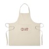 Tablier En Coton Recyclé 220g CUINA Beige Logo Tablier En Coton Recyclé 220g CUINA Beige Logo
