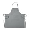 Tablier En Coton Recyclé 220g CUINA Gris Frontale Tablier En Coton Recyclé 220g CUINA Gris Frontale