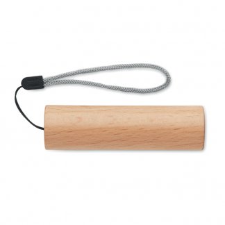 Torche rechargeable en bois de hêtre promotionnelle - LITE
