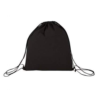 Gym Bag En Coton Recyclé 150g 37x41cm EUROPBAG Noir