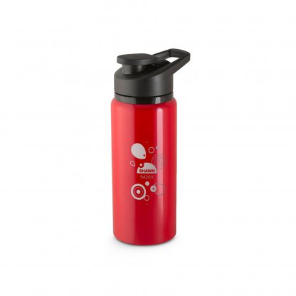 Gourde De Sport En Aluminium Recyclé 660ml SHAWN Gourde Rouge Avec Marquage