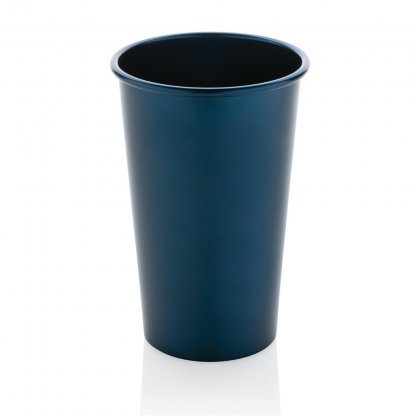Mug En Aluminium Recyclé 450ml ALO Mug Bleu De Face