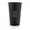 Mug En Aluminium Recyclé 450ml ALO Mug Noir Avec Marquage