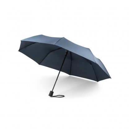 Parapluie Pongé Pliable En PET Recyclé Ø99cm CIMONE Parapluie Bleu Ouvert