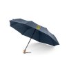 Parapluie Pongé Pliable En PET Recyclé Ø99cm RIVER Parapluie Bleu Avec Marquage