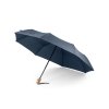 Parapluie Pongé Pliable En PET Recyclé Ø99cm RIVER Parapluie Bleu Ouvert