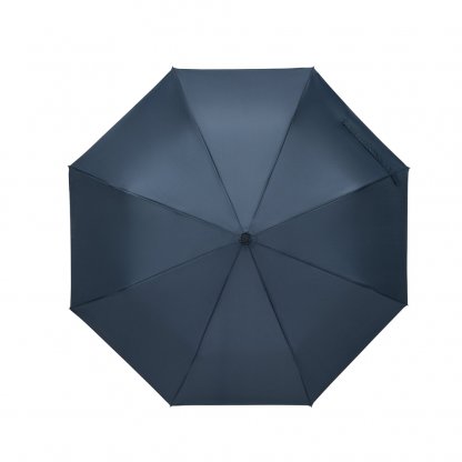 Parapluie Pongé Pliable En PET Recyclé Ø99cm RIVER Parapluie Bleu Vue D'en Haut