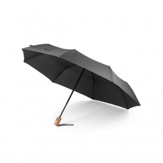 Parapluie pongé publicitaire pliable en PET recyclé - Ø99cm - RIVER