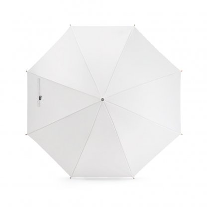 Parapluie Pongée En PET Recyclé Ø105cm APOLO Parapluie Blanc Vue Du Haut