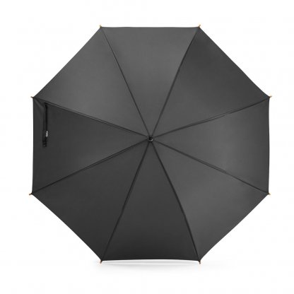 Parapluie Pongée En PET Recyclé Ø105cm APOLO Parapluie Noir Vue Du Haut