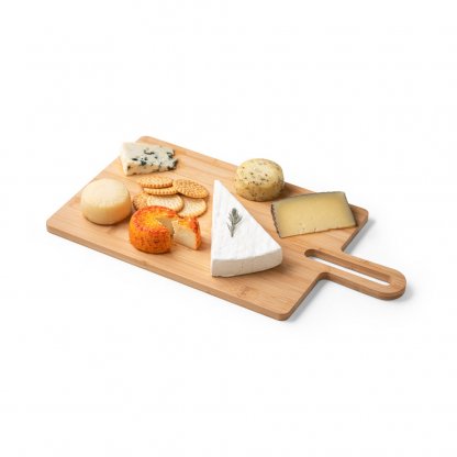 Planche En Bambou CARAWAY Planche Avec Aliments