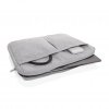 Pochette Ordinateur 15.6 En Coton Recycle AMAZE Pochette Odinateur Grise à Plat