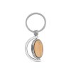 Porte Clés Rond En Bambou HOMER ROUND Porte Clé De Profil Porte Clés Rond En Bambou HOMER ROUND Porte Clé De Profil