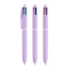 Stylo Bille 4 Couleurs BIC 4 COLOURS PASTEL Pastel Violet Sans Marquage