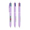 Stylo Bille 4 Couleurs BIC 4 COLOURS PASTEL Pastel Violet Sérigraphie