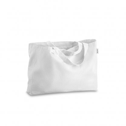 Tote Bag En Coton Et Polyester Recyclés 280g 50x37cm PARMA Sac Blanc De Face