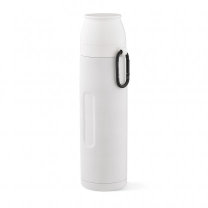 Bouteille Isotherme En Inox Recyclé 1000ml FLINDERS Blanc De Face